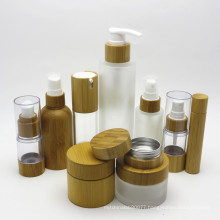 Luxury Pump Bamboo Lotion Environmental Protection bottle Airless-045RL